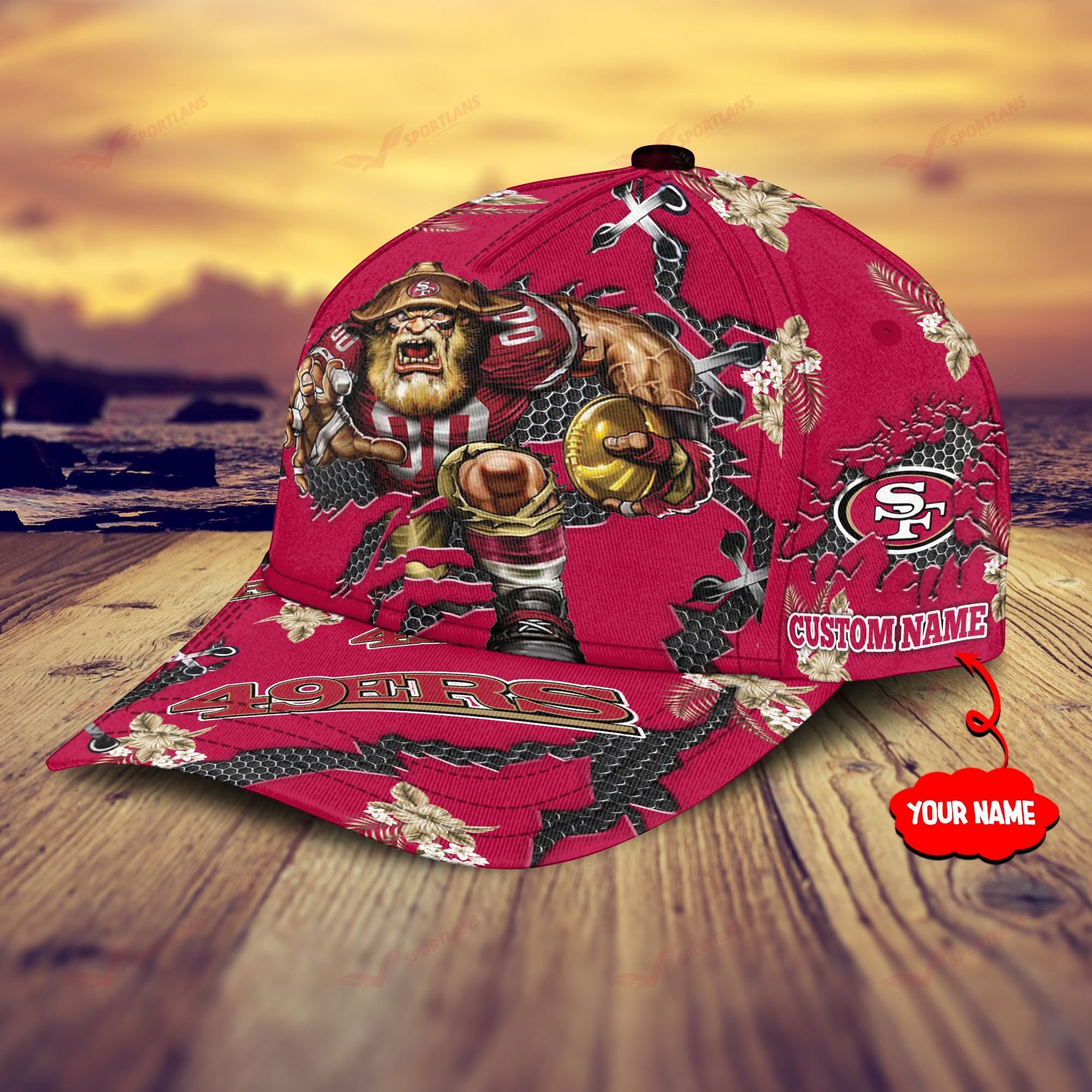 Adeenyc San Francisco 49ers NFL Personalized Hats Baseball Caps Classic Caps for men, women