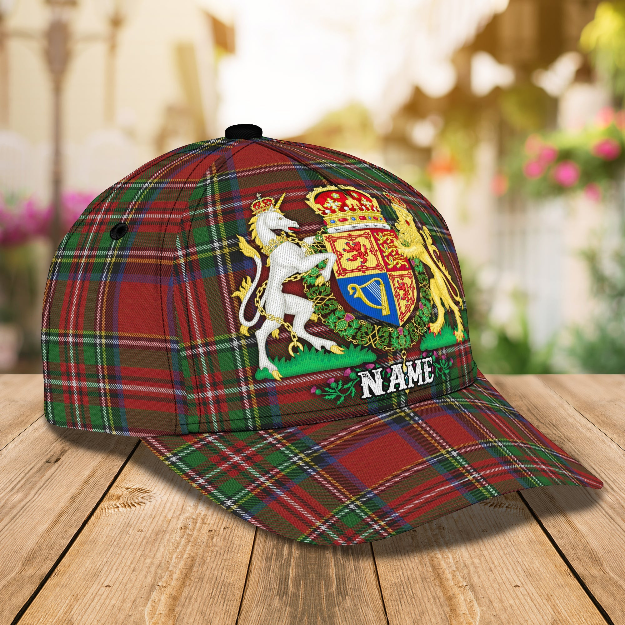 Adeenyc Scotland Pride Custom Classic Cap Baseball Cap Hat Baseball Cap Hat- Personalized Name Cap Hats Gifts for men & women Adeenyc.com