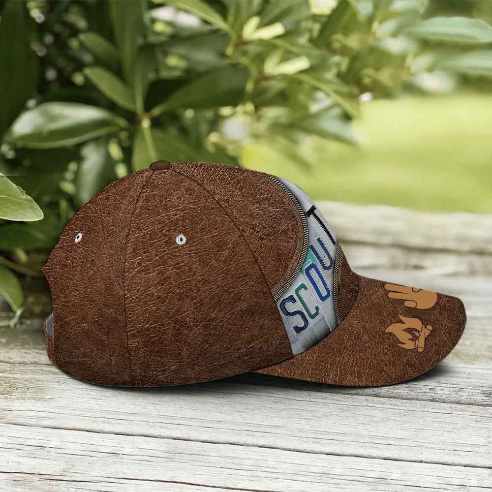 Adeenyc Scout Mom Leather Style Baseball Cap All Over Print Trucker Hats Custom Hats Gifts For Men & Women