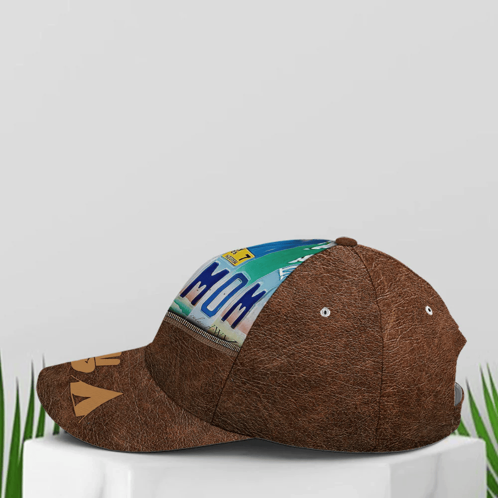 Adeenyc Scout Mom Leather Style Baseball Cap All Over Print Trucker Hats Custom Hats Gifts For Men & Women
