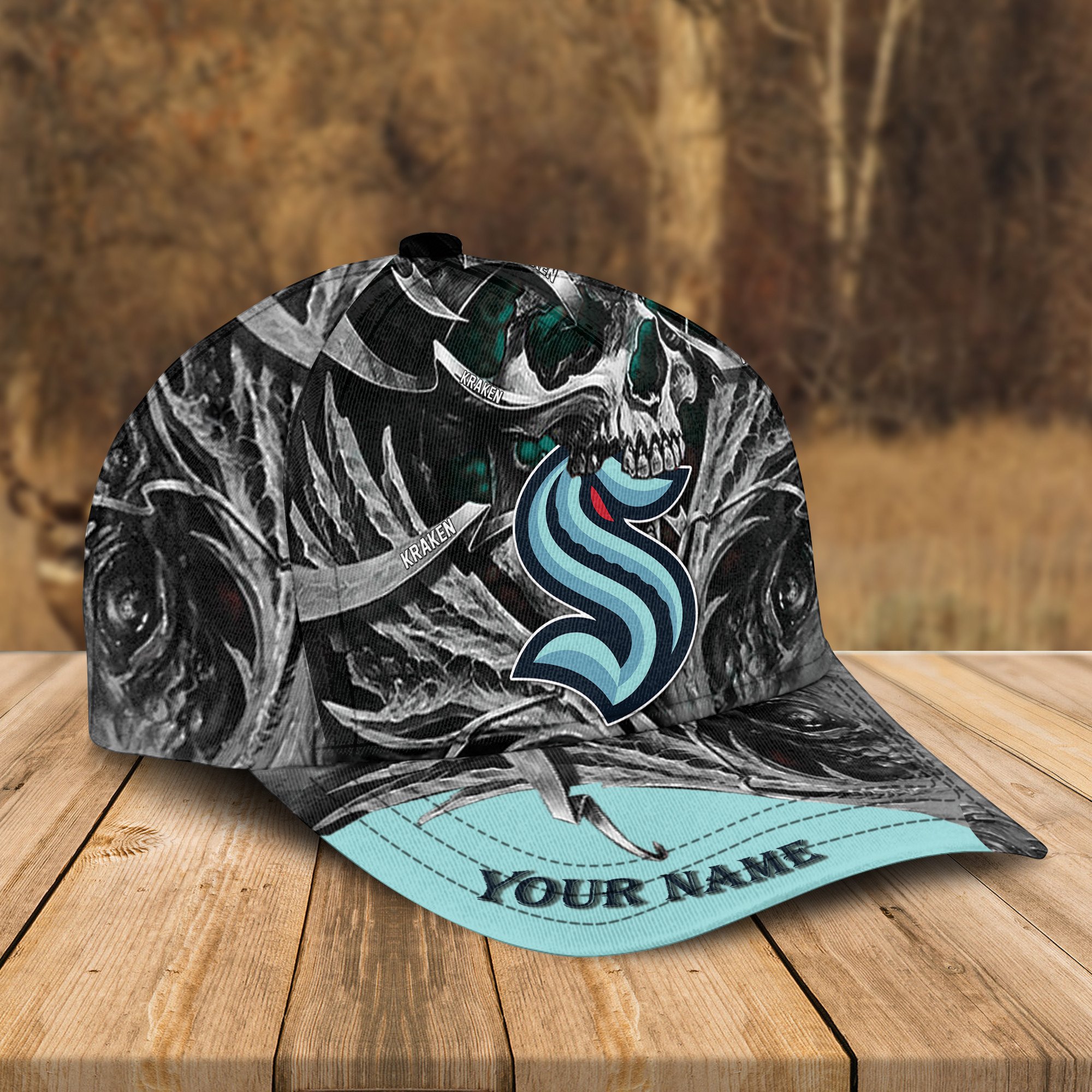 Adeenyc Seattle Kraken NHL 3D Classic Cap Personalized Gift For Fans