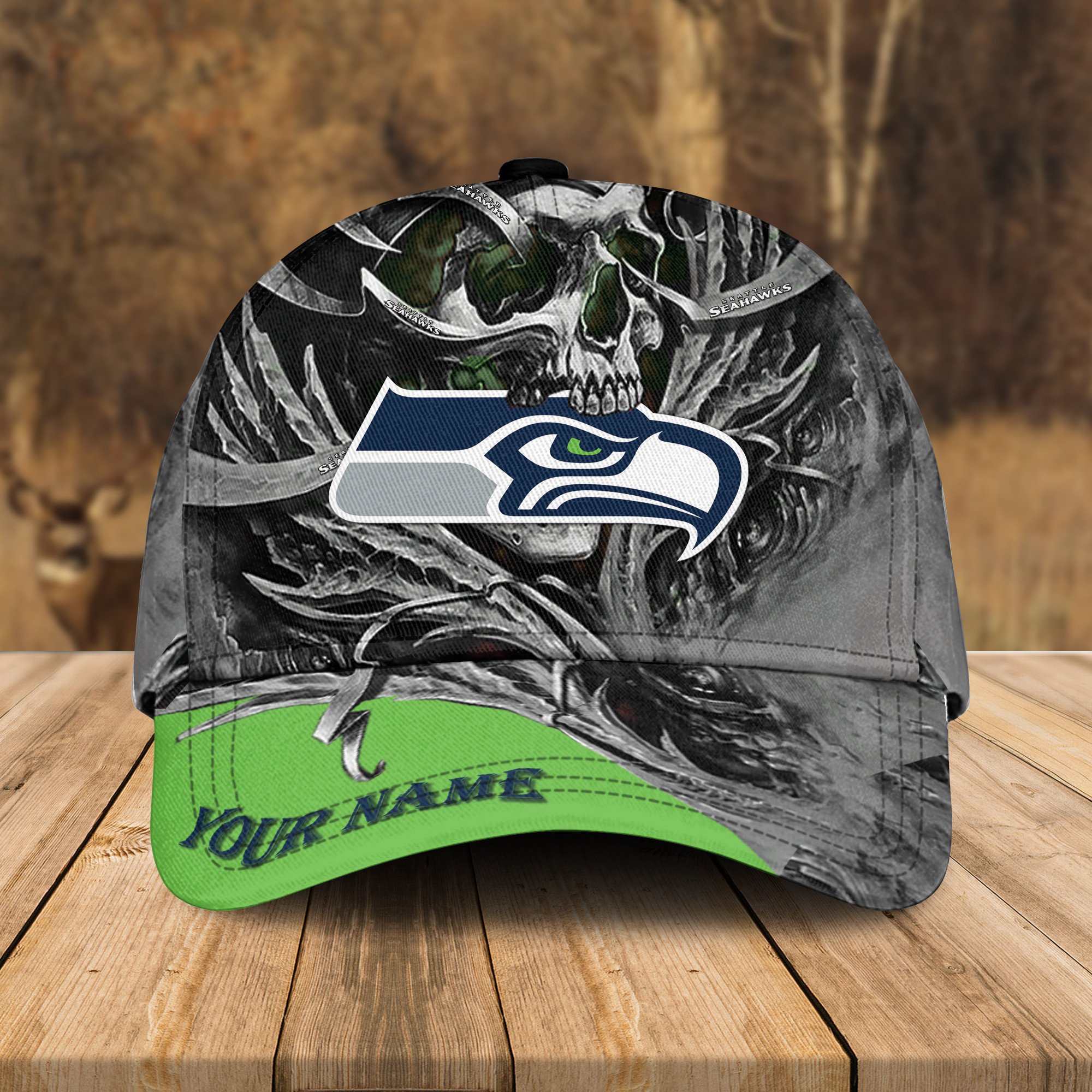 Adeenyc Seattle Seahawks NFL 3D Classic Cap Personalized Gift For Fans