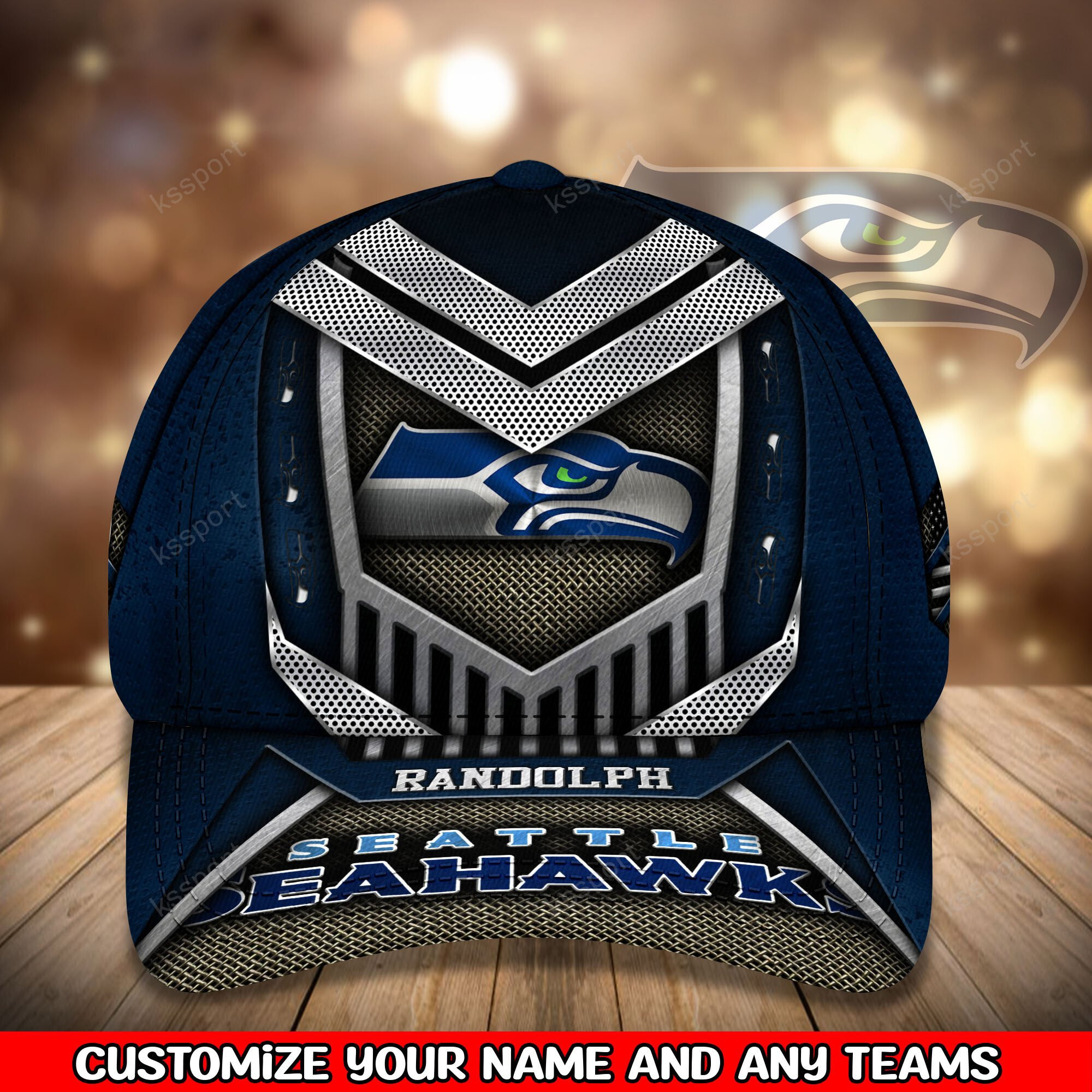 Adeenyc Seattle Seahawks NFL Personalized Hats Baseball Caps Classic Caps for men, women