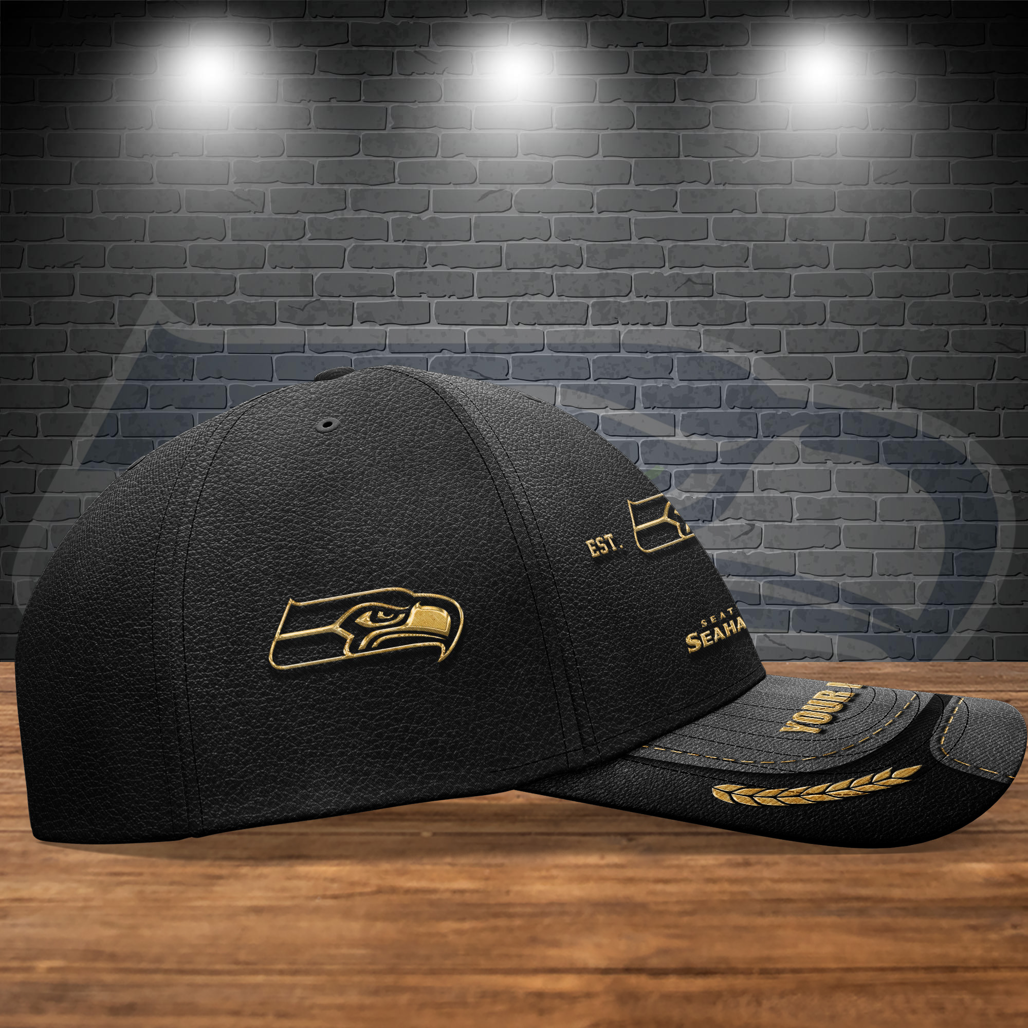 Adeenyc Seattle Seahawks NFL Personalized Hats Baseball Caps Classic Caps for men, women