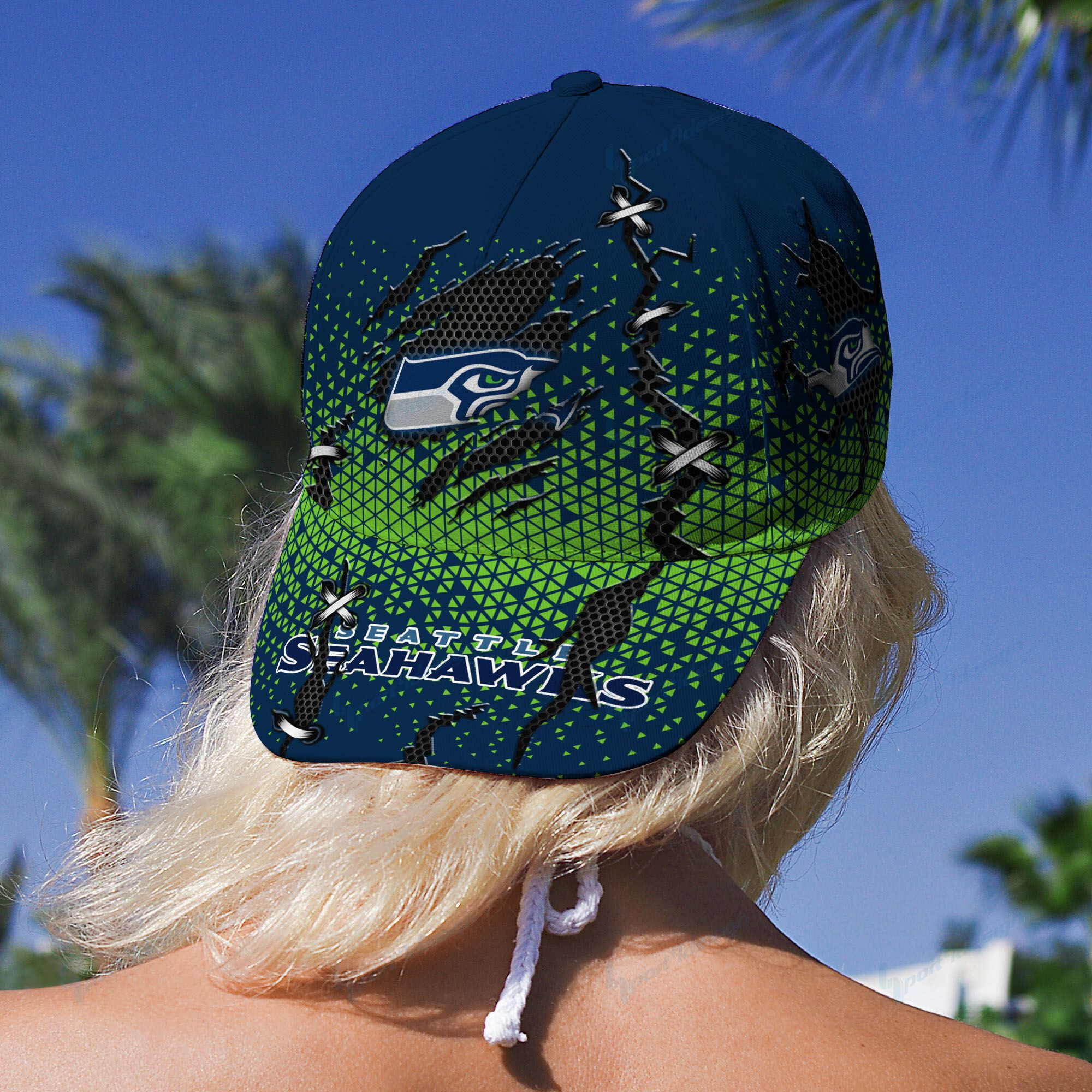 Adeenyc Seattle Seahawks NFL Personalized Hats Baseball Caps Classic Caps for men, women
