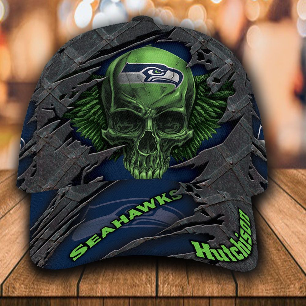 Adeenyc Seattle Seahawks NFL Personalized Hats Baseball Caps Classic Caps for men, women