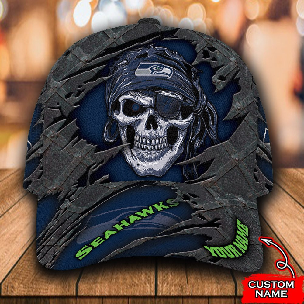 Adeenyc Seattle Seahawks NFL Personalized Hats Baseball Caps Classic Caps for men, women