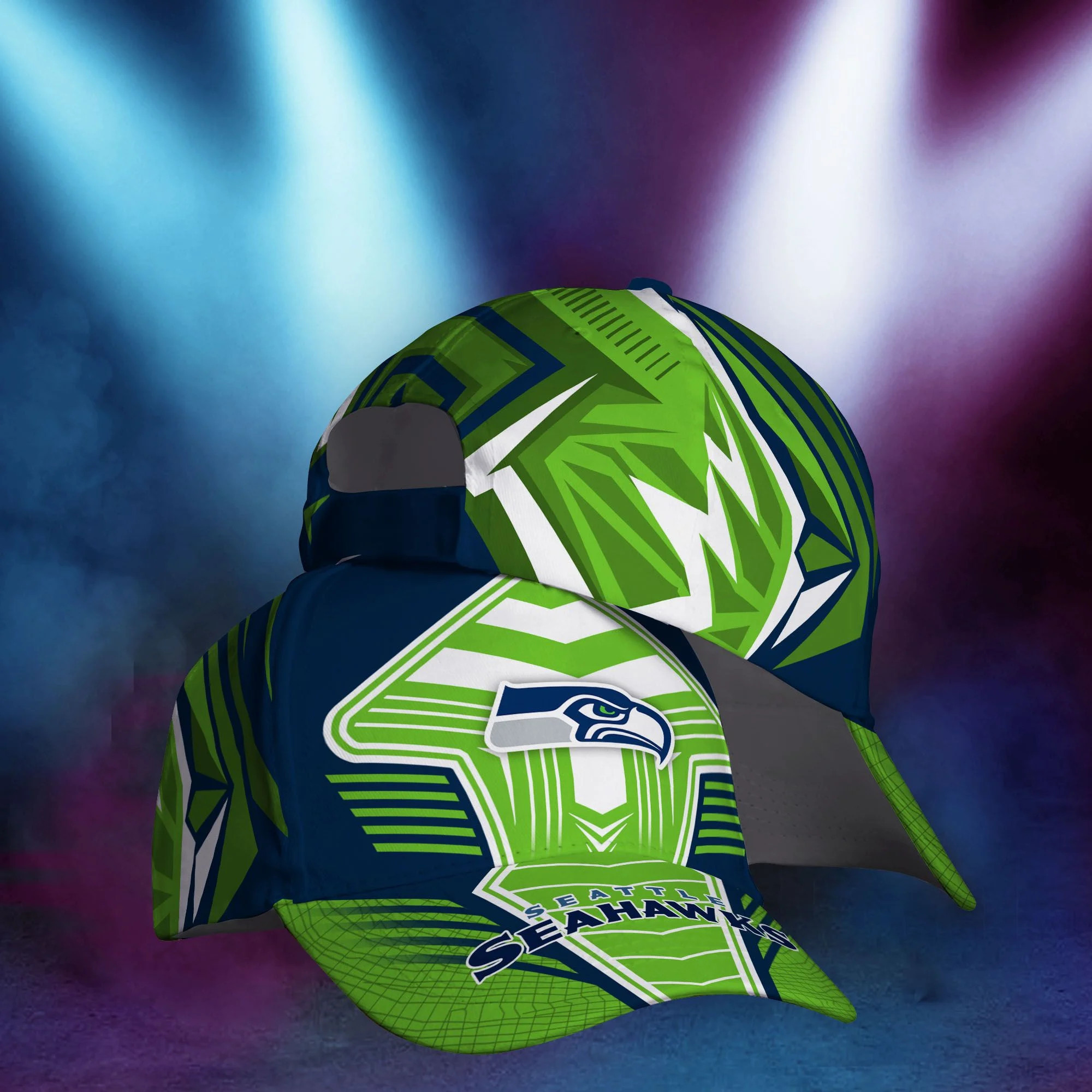 Adeenyc Seattle Seahawks NFL Personalized Hats Baseball Caps Classic Caps for men, women