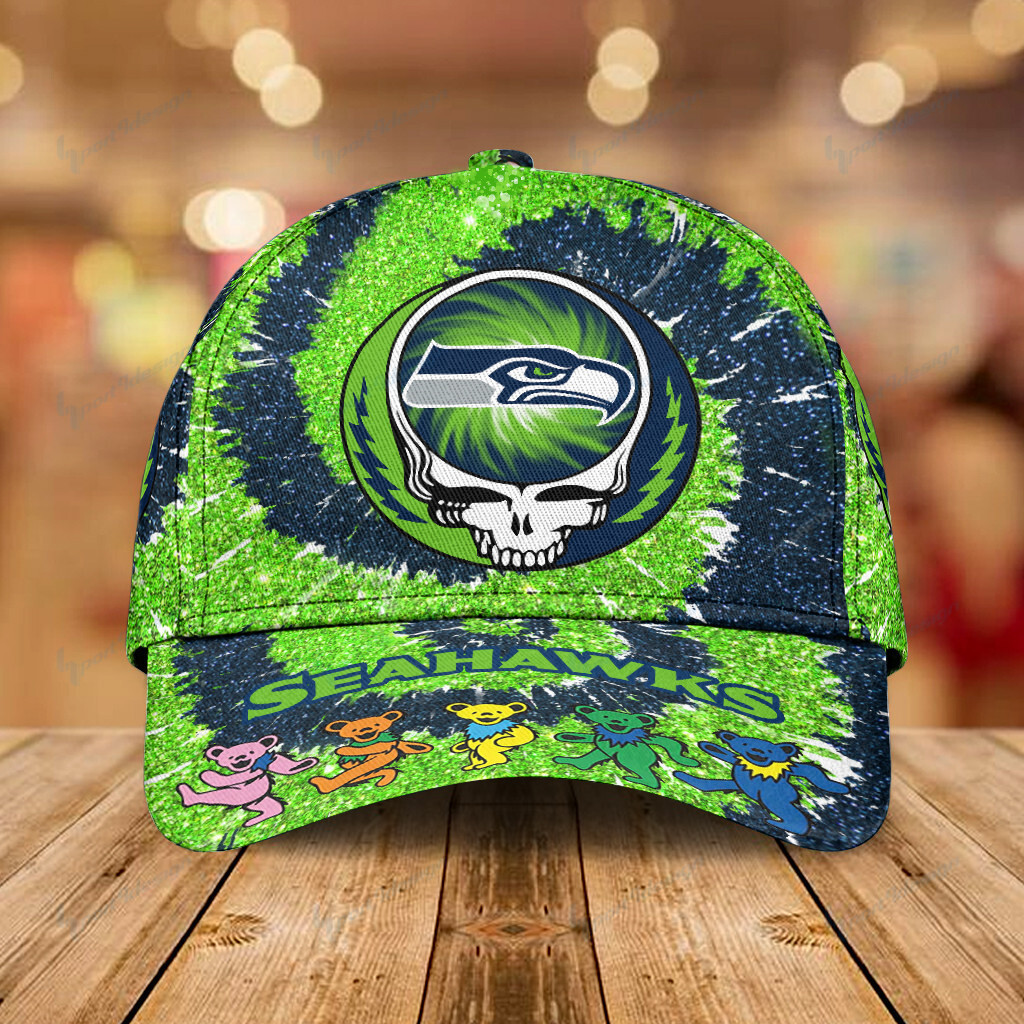 Adeenyc Seattle Seahawks NFL Personalized Hats Baseball Caps Classic Caps for men, women