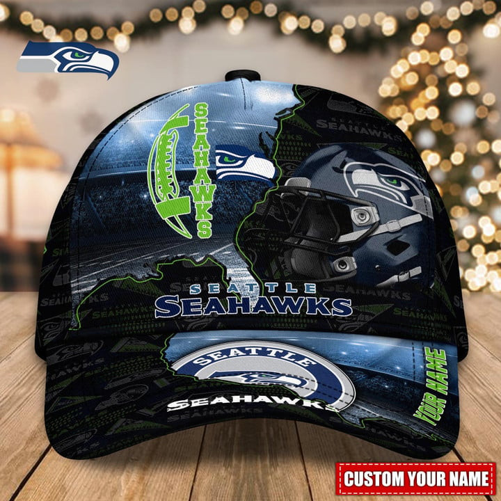 Adeenyc Seattle Seahawks NFL Personalized Hats Baseball Caps Classic Caps for men, women
