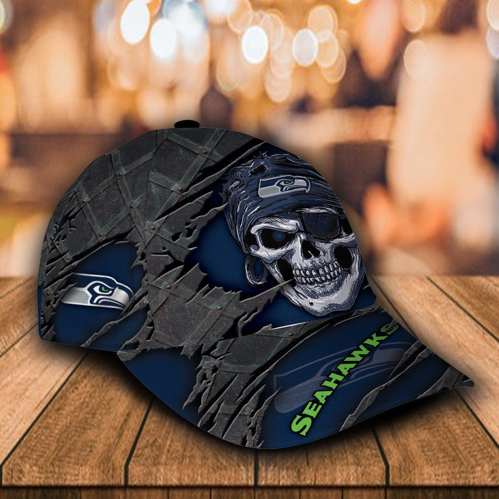 Adeenyc Seattle Seahawks NFL Personalized Hats Baseball Caps Classic Caps for men, women