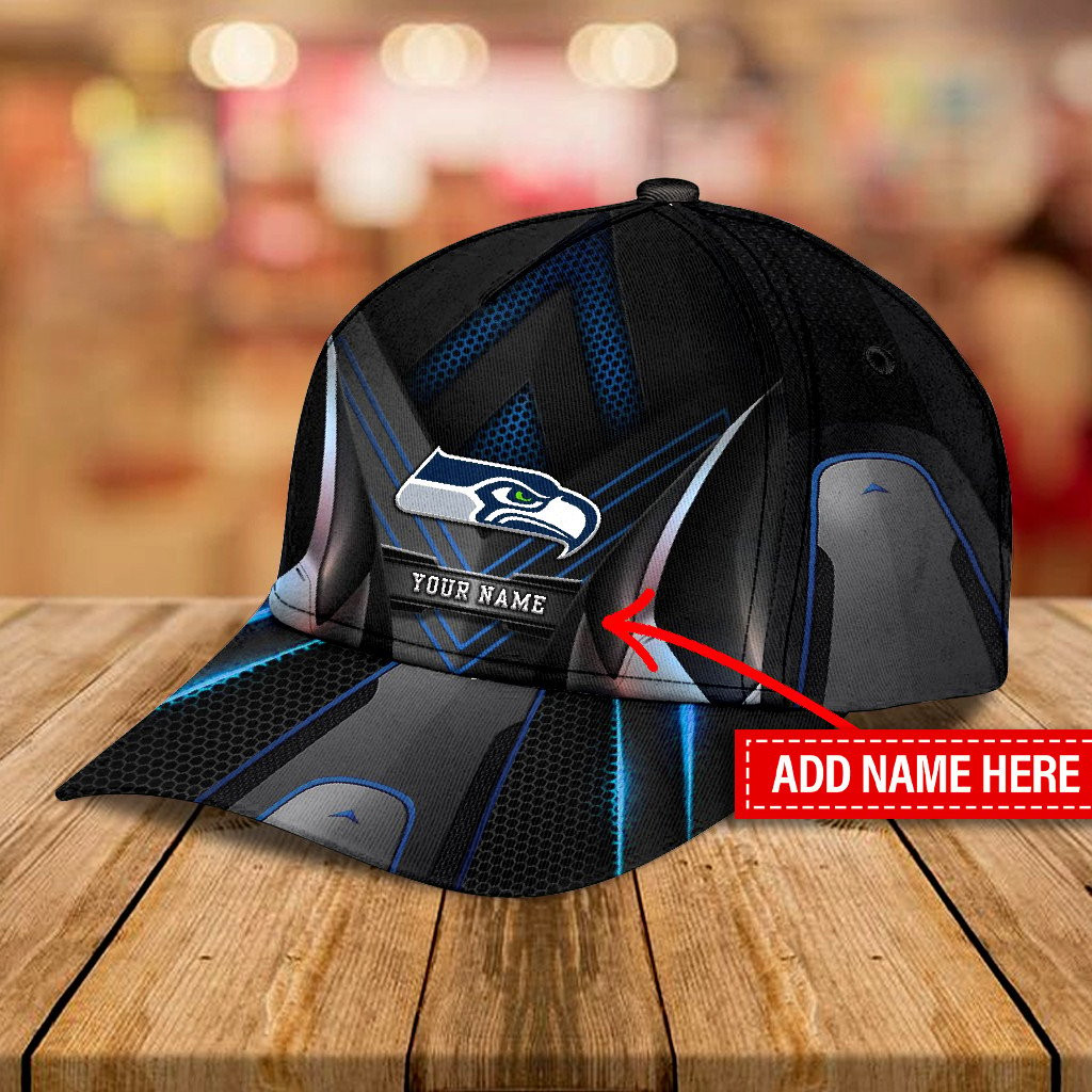Adeenyc Seattle Seahawks NFL Personalized Hats Baseball Caps Classic Caps for men, women