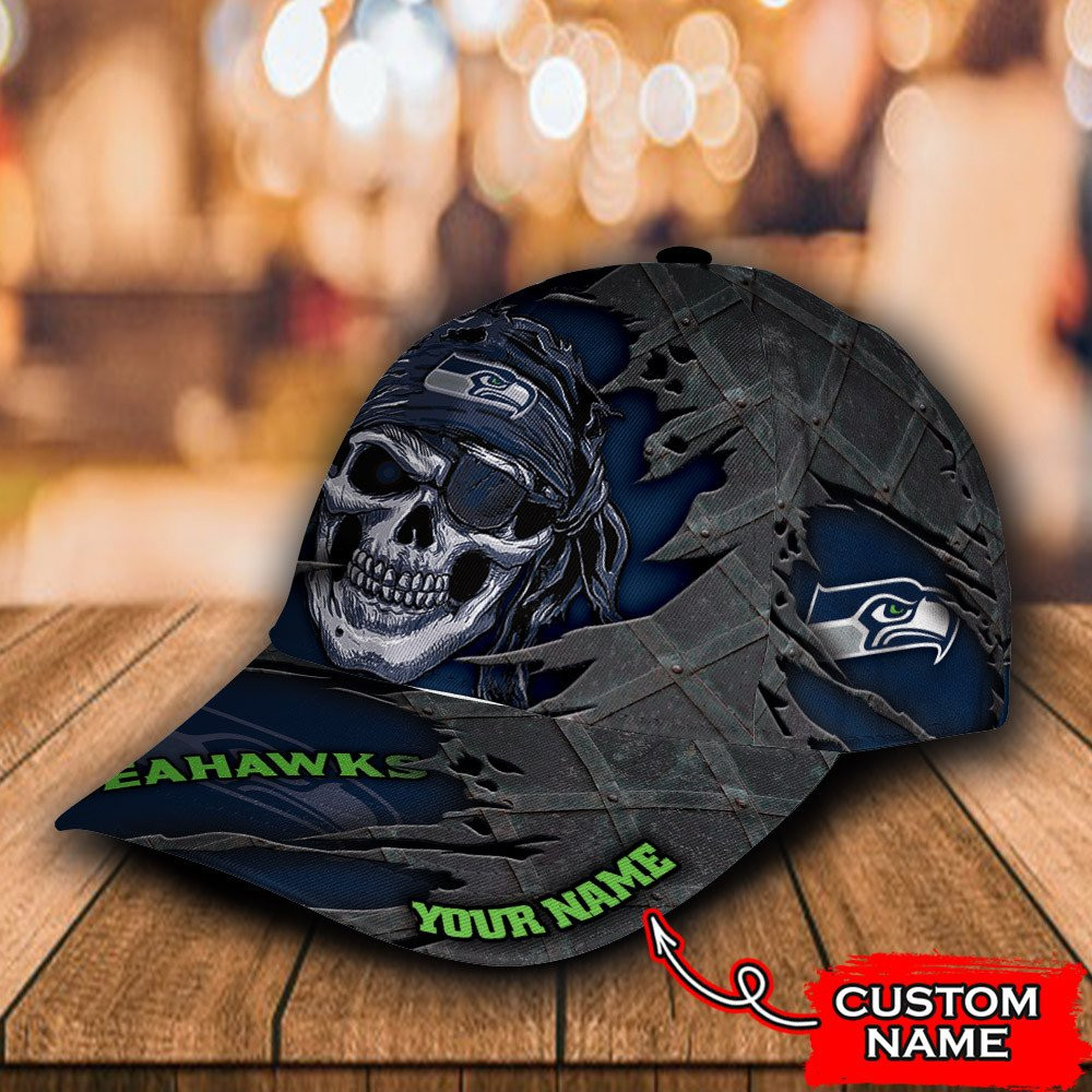 Adeenyc Seattle Seahawks NFL Personalized Hats Baseball Caps Classic Caps for men, women