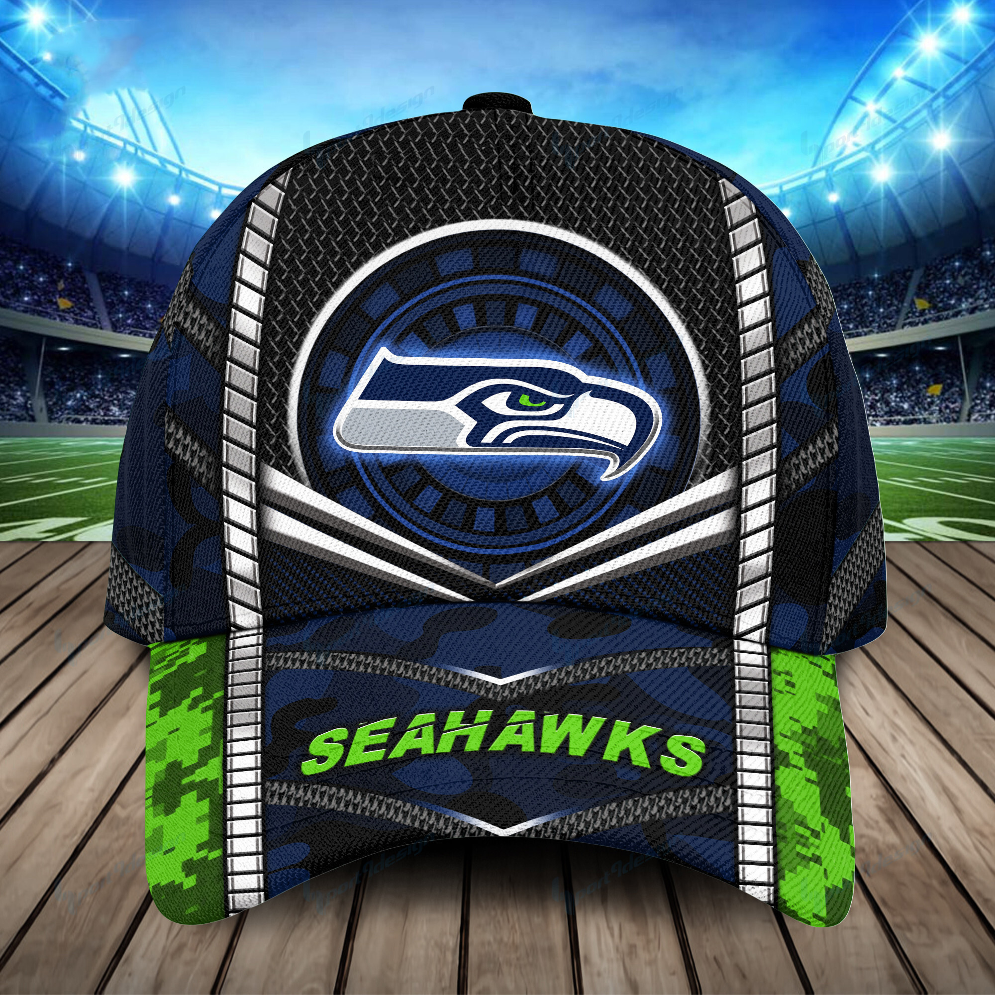 Adeenyc Seattle Seahawks NFL Personalized Hats Baseball Caps Classic Caps for men, women
