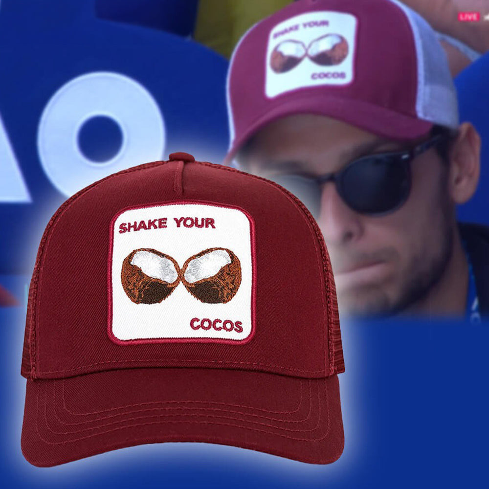 Adeenyc Shake Your Cocos Hat Shake Your Cocos Cap Gifts For Tennis Lovers Fan Trucker Hats Custom Hats Gifts For Men & Women