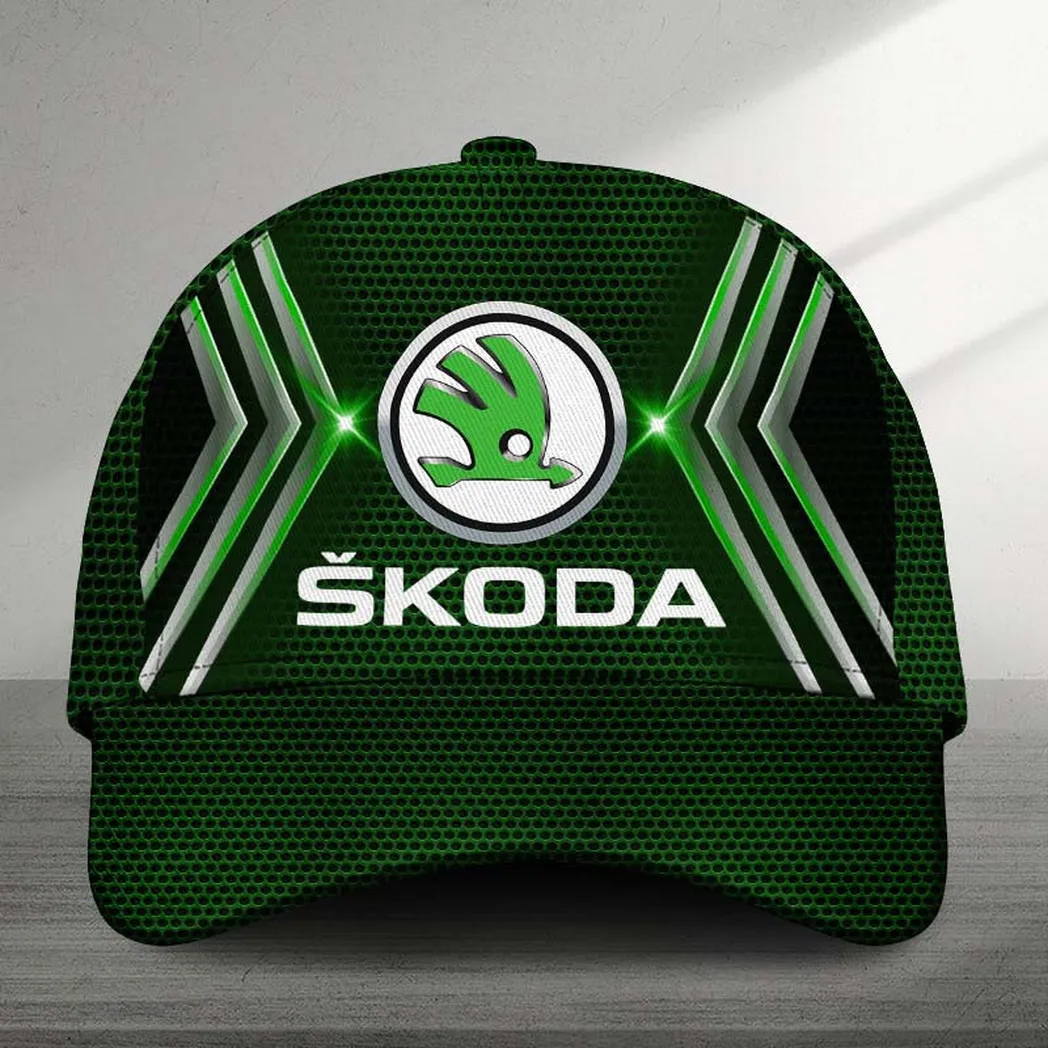 Adeenyc Skoda Auto 3D Baseball Cap Classic Hat 