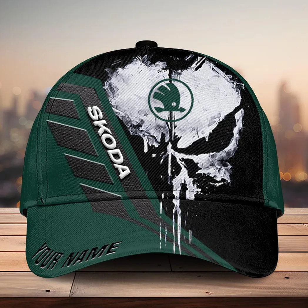 Adeenyc Skoda Classic Cap, All-Over Printed Customized Hat for Car Lovers Baseball Cap Classic Hat