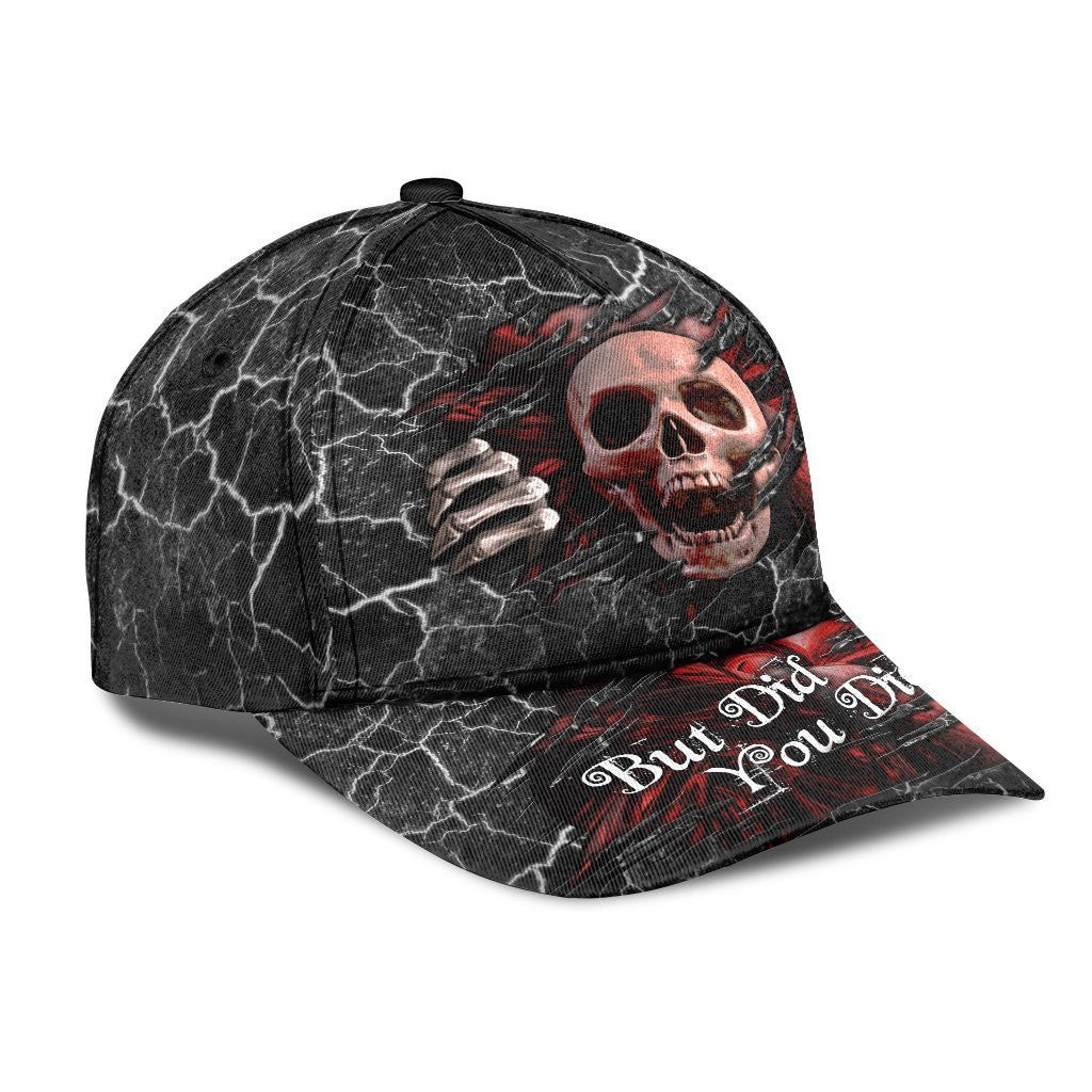 Adeenyc Skull Crack But Did You Die Classic Cap Trucker Hats Custom Hats Gifts For Men & Women