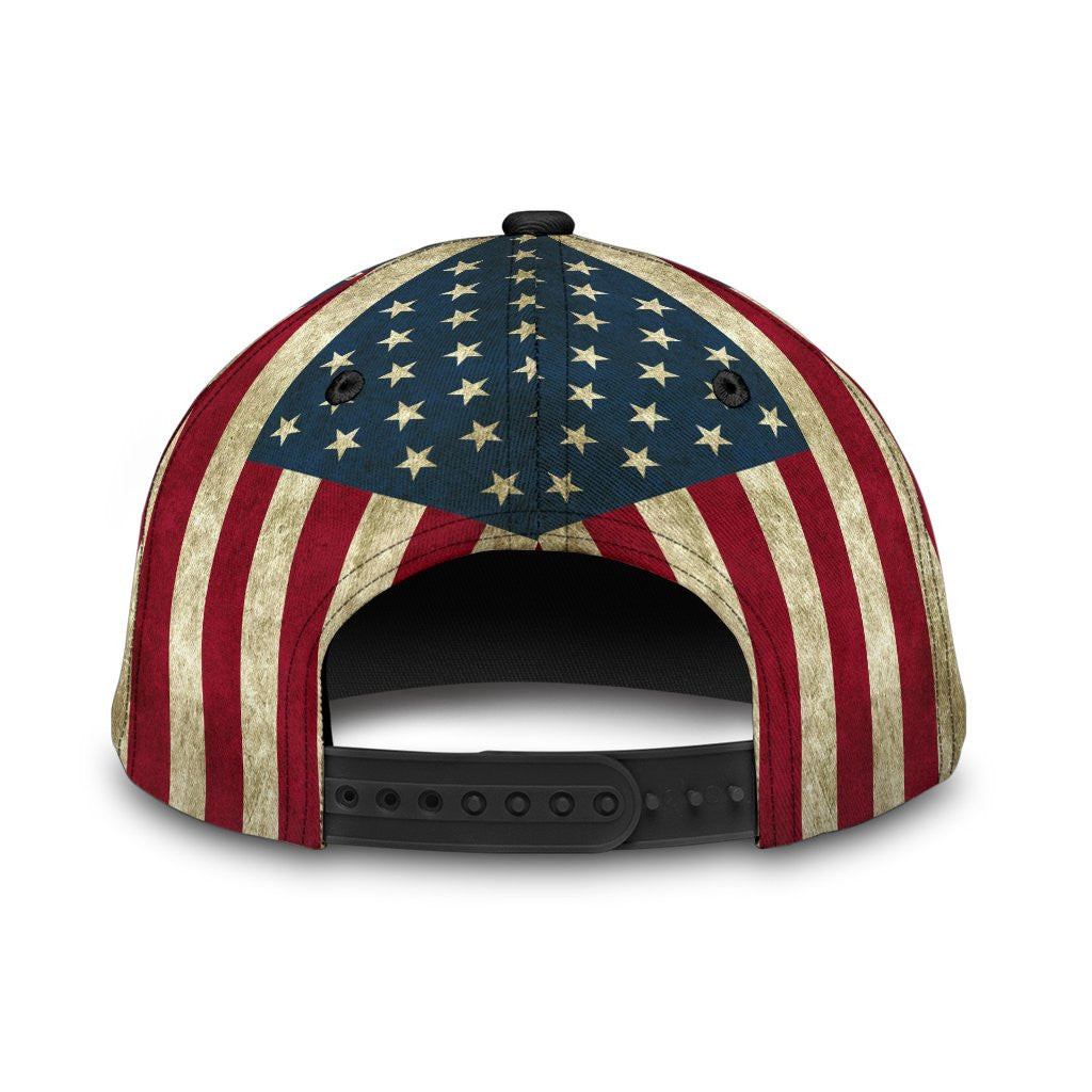 Adeenyc Skull Gifts Cowboy Skull US Flag Classic Cap Trucker Hats Custom Hats Gifts For Men & Women