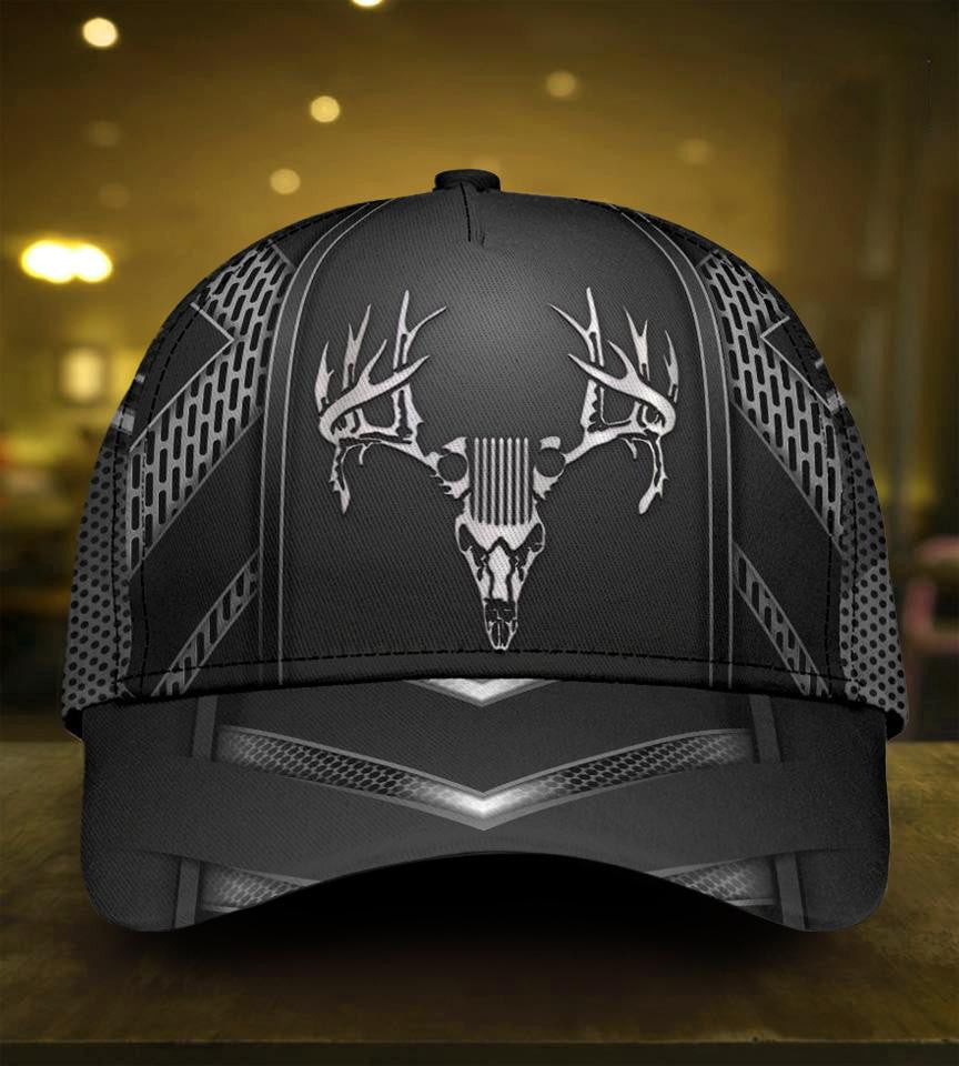 Adeenyc Skull Gifts Hunting Jp Classic Cap Trucker Hats Custom Hats Gifts For Men & Women