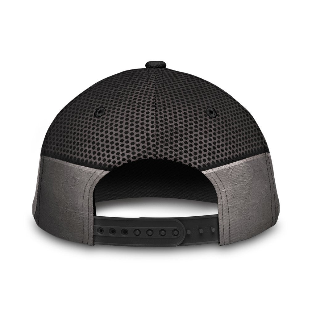 Adeenyc Skull Gifts Metal Classic Skull Personalized Name Classic Cap Trucker Hats Custom Hats Gifts For Men & Women