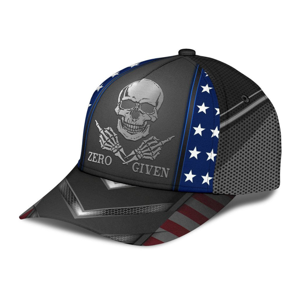 Adeenyc Skull Gifts Skull American Flag Classic Cap Trucker Hats Custom Hats Gifts For Men & Women