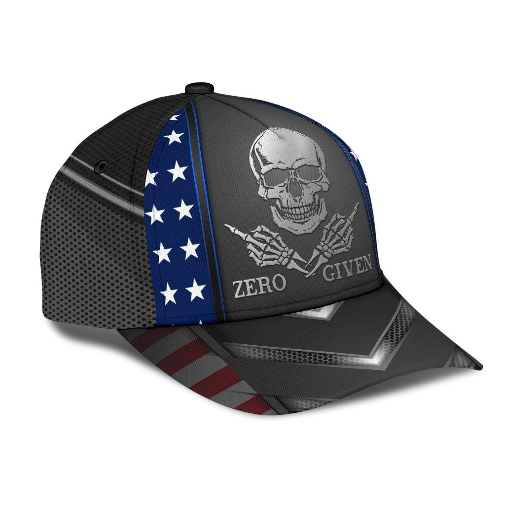 Adeenyc Skull Gifts Skull American Flag Classic Cap Trucker Hats Custom Hats Gifts For Men & Women