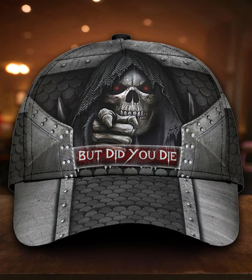 Adeenyc Skull Gifts Skull But Did You Die Classic Cap Trucker Hats Custom Hats Gifts For Men & Women
