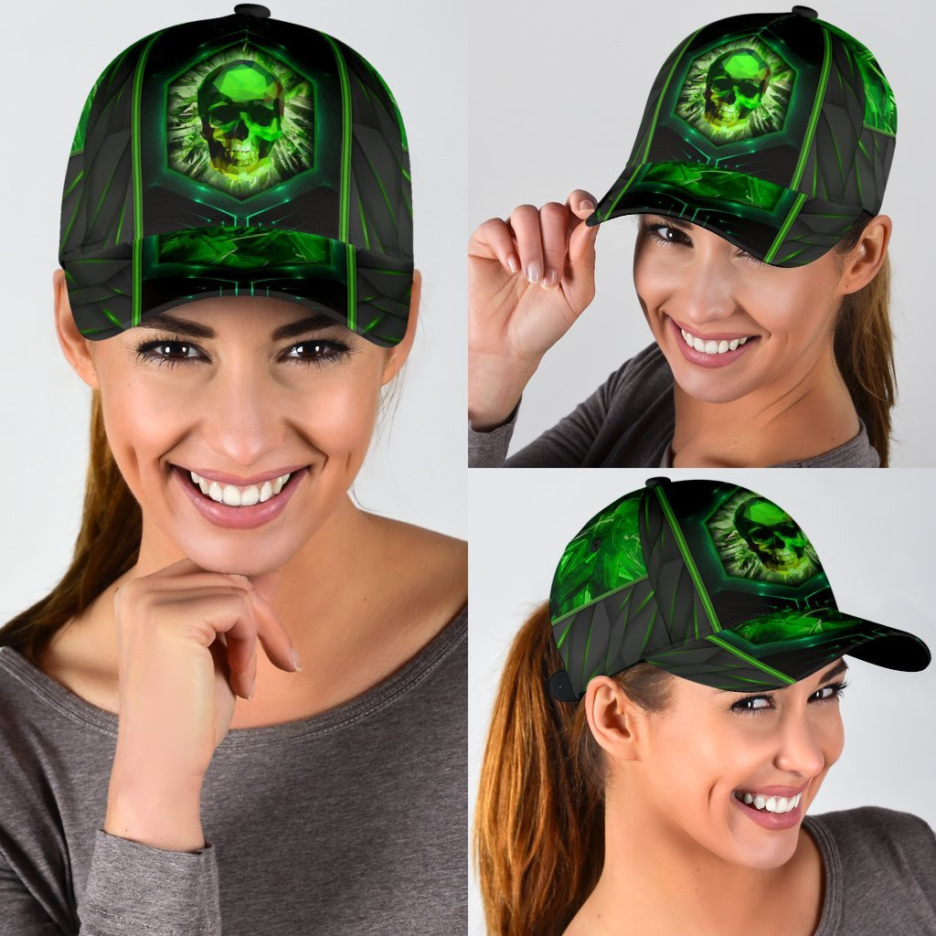 Adeenyc Skull Gifts Skull Crystal Classic Cap Trucker Hats Custom Hats Gifts For Men & Women