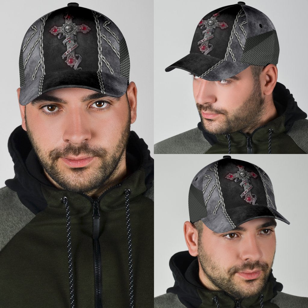 Adeenyc Skull Gifts Skull God Is My Judge Classic Cap Trucker Hats Custom Hats Gifts For Men & Women