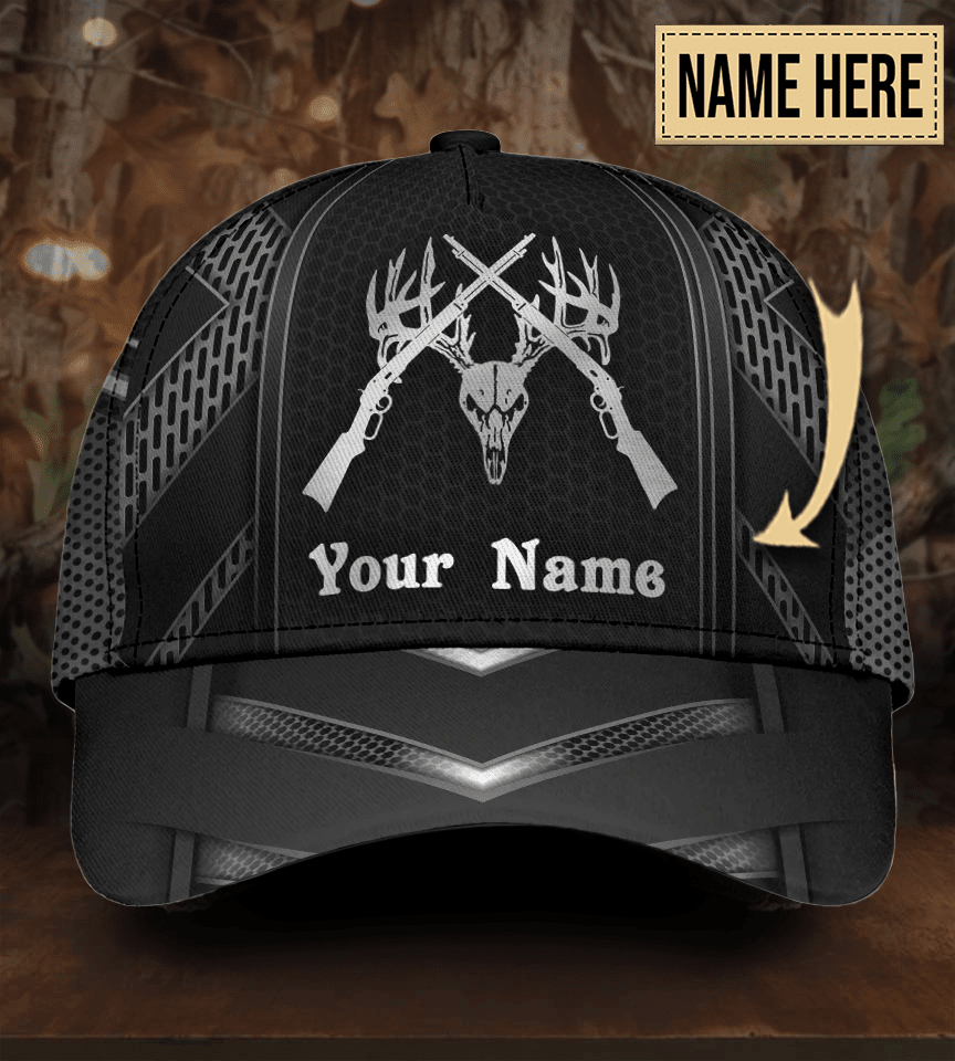 Adeenyc Skull Gifts Skull Hunting Classic Cap Trucker Hats Custom Hats Gifts For Men & Women