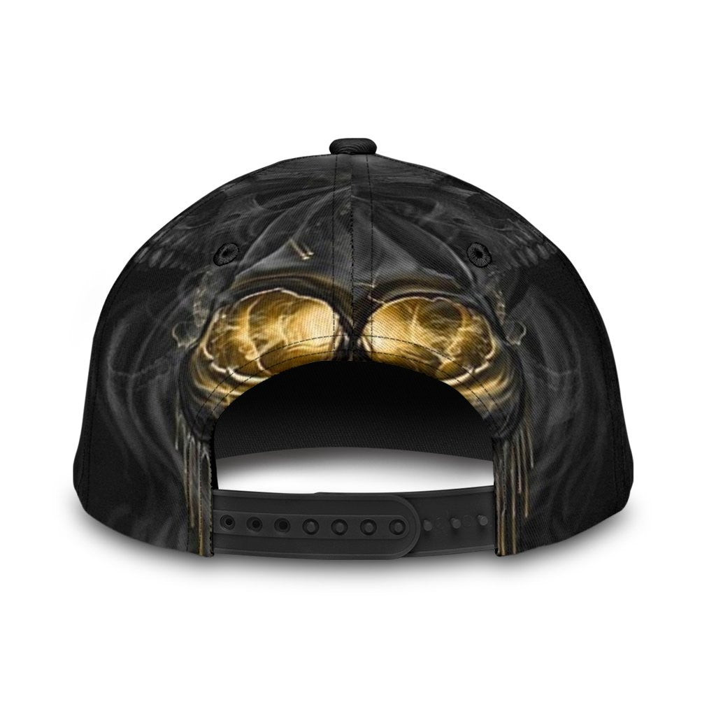 Adeenyc Skull Gifts Skull Melting Classic Cap Trucker Hats Custom Hats Gifts For Men & Women