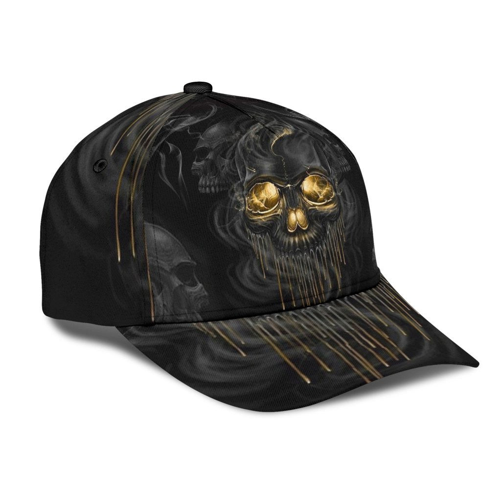 Adeenyc Skull Gifts Skull Melting Classic Cap Trucker Hats Custom Hats Gifts For Men & Women