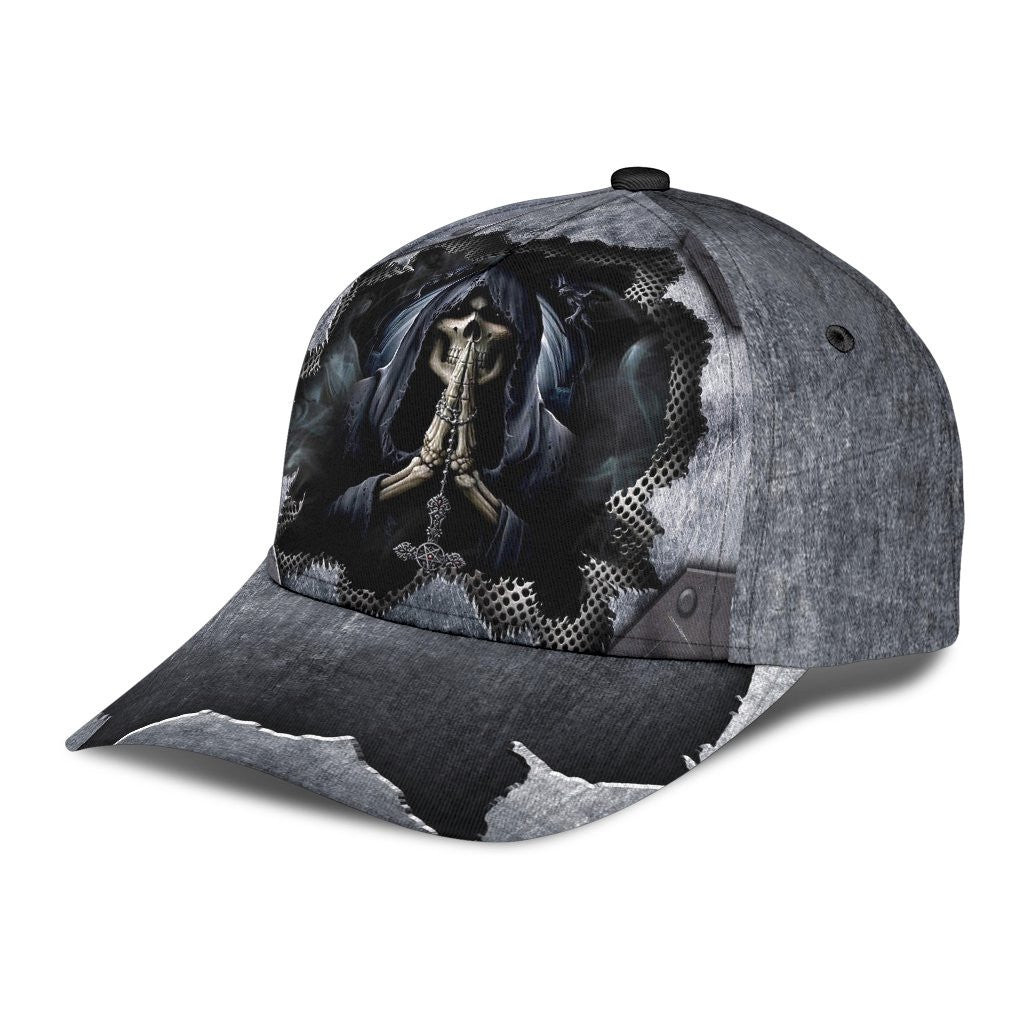 Adeenyc Skull Gifts Skull With Cross Classic Cap Trucker Hats Custom Hats Gifts For Men & Women