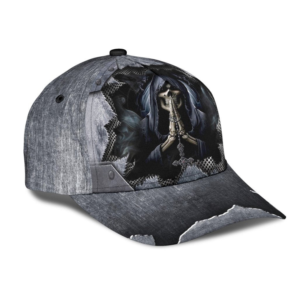 Adeenyc Skull Gifts Skull With Cross Classic Cap Trucker Hats Custom Hats Gifts For Men & Women