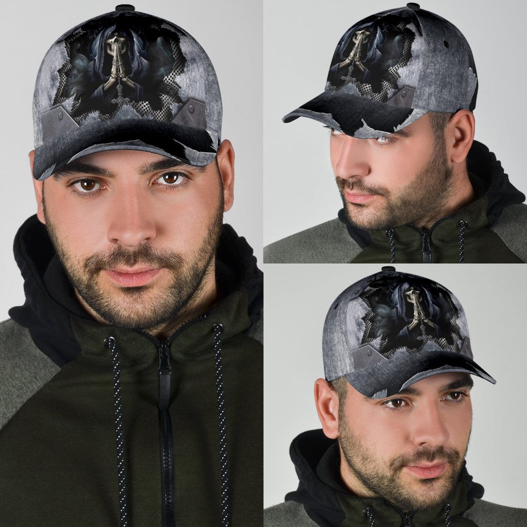 Adeenyc Skull Gifts Skull With Cross Classic Cap Trucker Hats Custom Hats Gifts For Men & Women