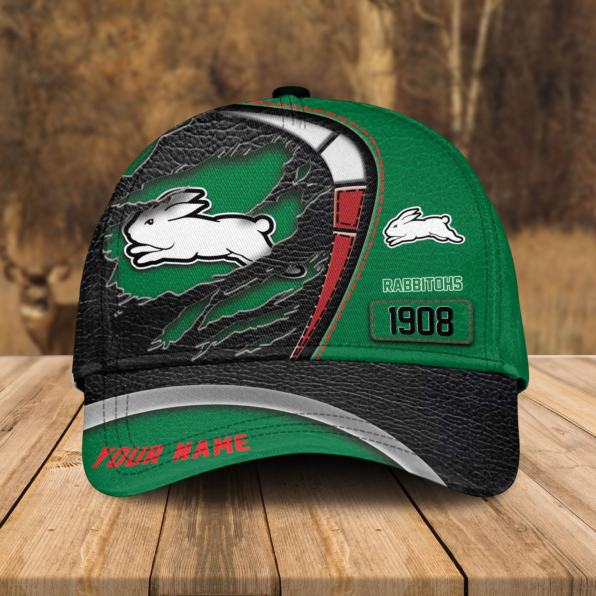 Adeenyc South Sydney Rabbitohs NRL Personalized Classic Cap Best Gift For Fans