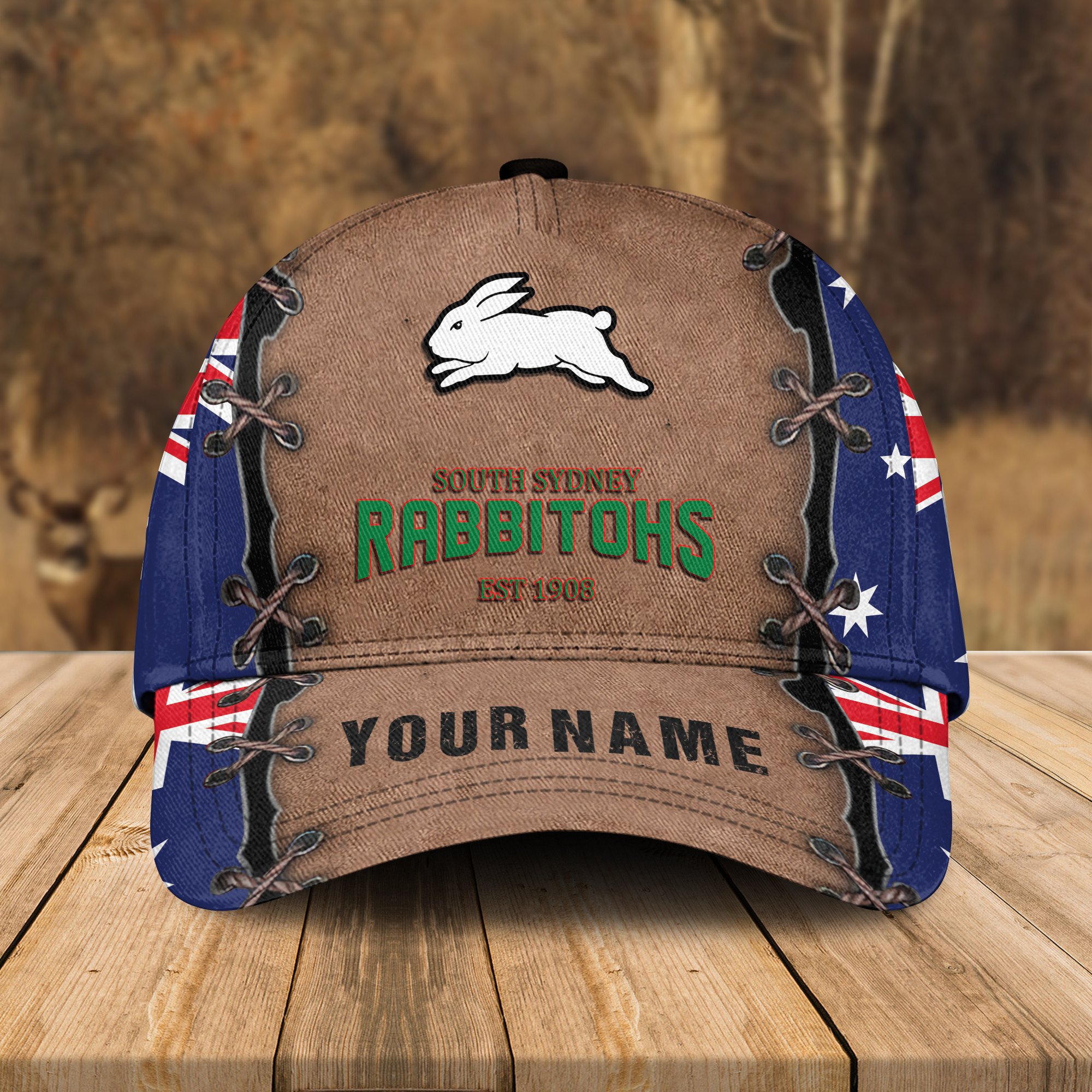 Adeenyc South Sydney Rabbitohs NRL Personalized Classic Cap Best Gift For Fans