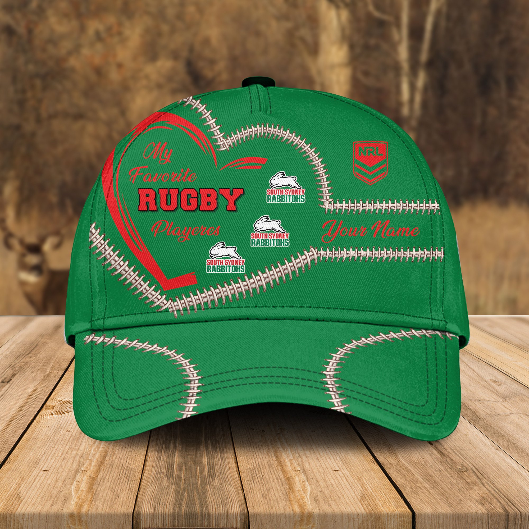 Adeenyc South Sydney Rabbitohs NRL Personalized Classic Cap Best Gift For Fans