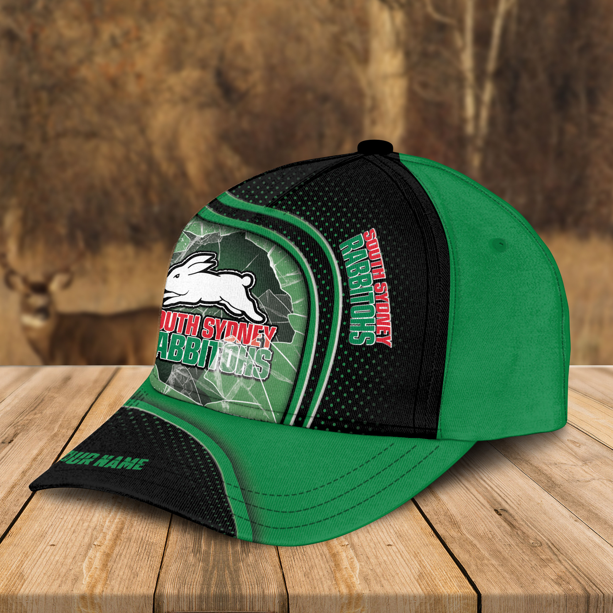 Adeenyc South Sydney Rabbitohs NRL Personalized Classic Cap Best Gift For Fans