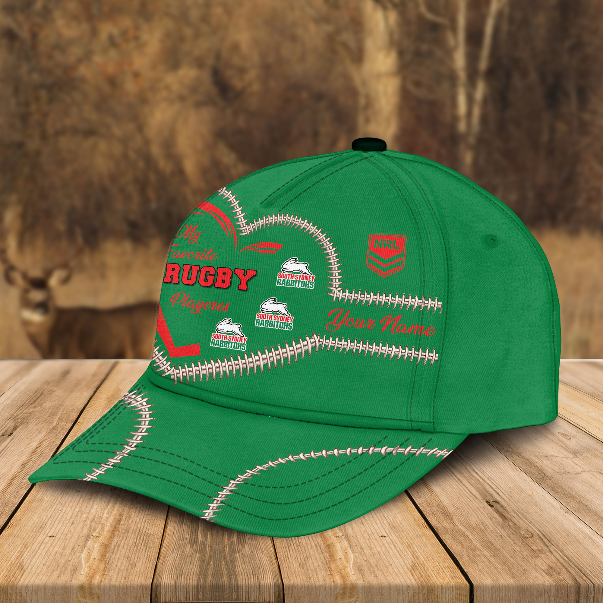 Adeenyc South Sydney Rabbitohs NRL Personalized Classic Cap Best Gift For Fans