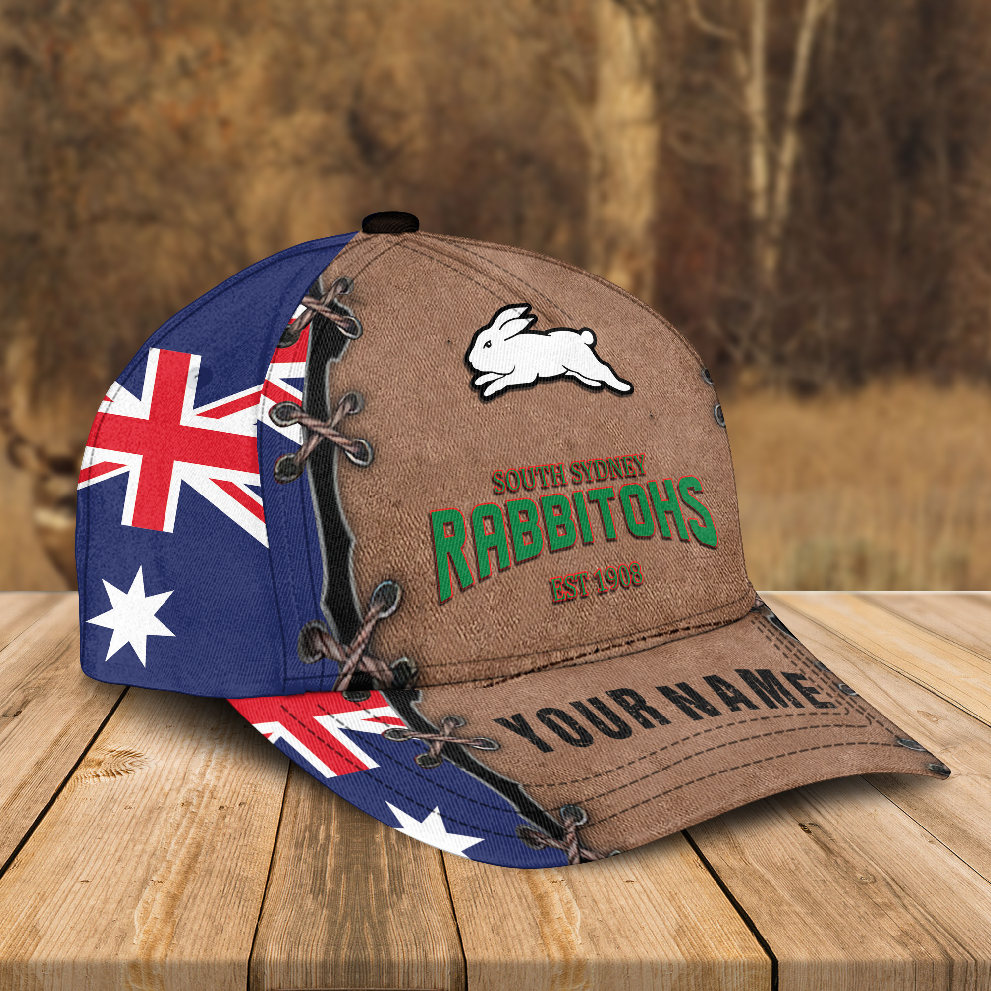 Adeenyc South Sydney Rabbitohs NRL Personalized Classic Cap Best Gift For Fans