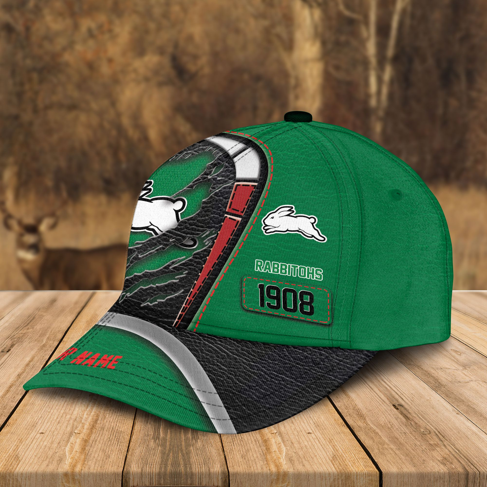 Adeenyc South Sydney Rabbitohs NRL Personalized Classic Cap Best Gift For Fans