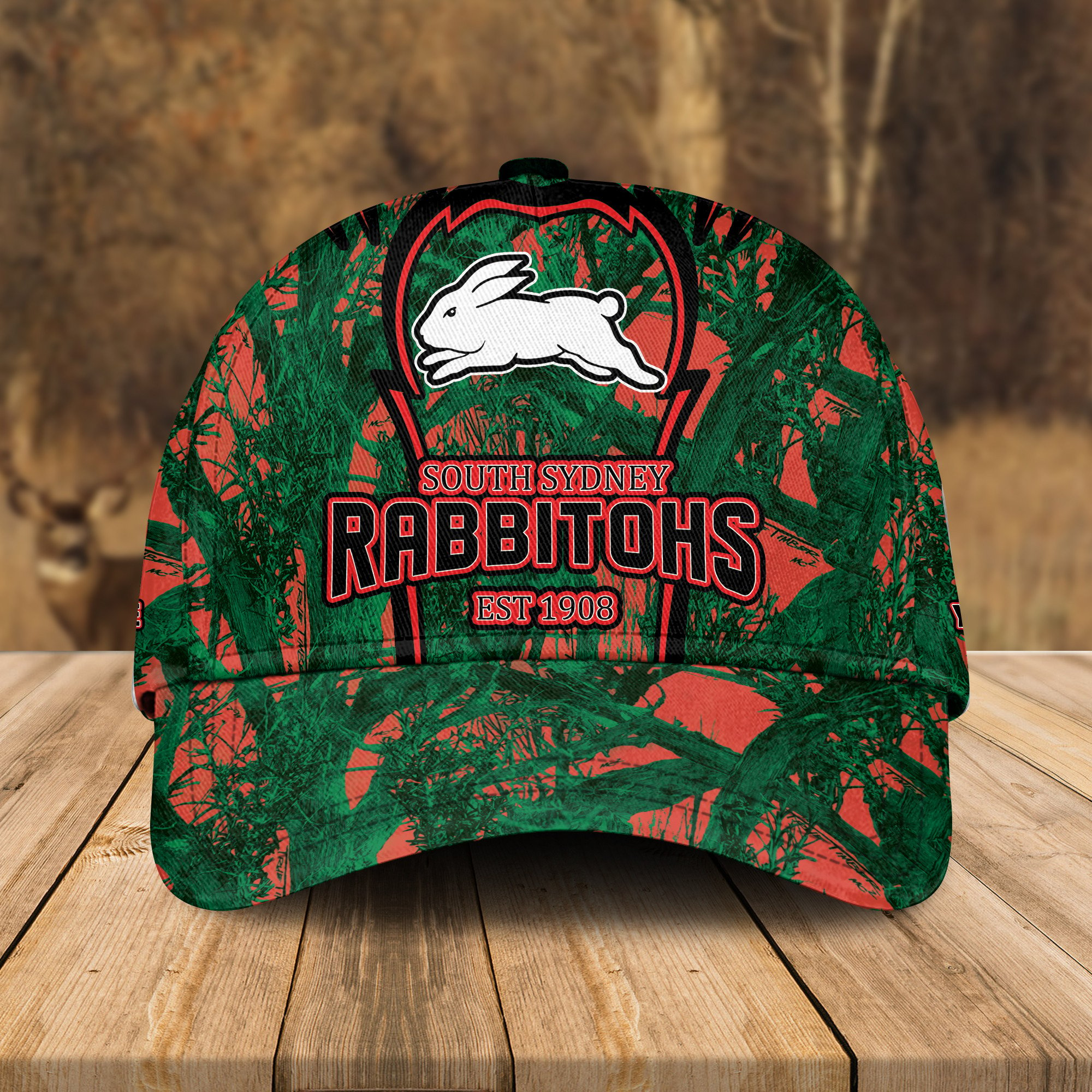 Adeenyc South Sydney Rabbitohs NRL Personalized Classic Cap Best Gift For Fans