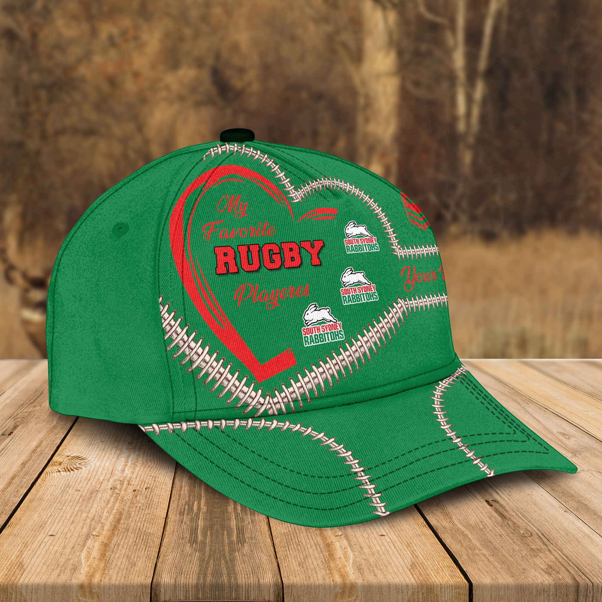 Adeenyc South Sydney Rabbitohs NRL Personalized Classic Cap Best Gift For Fans