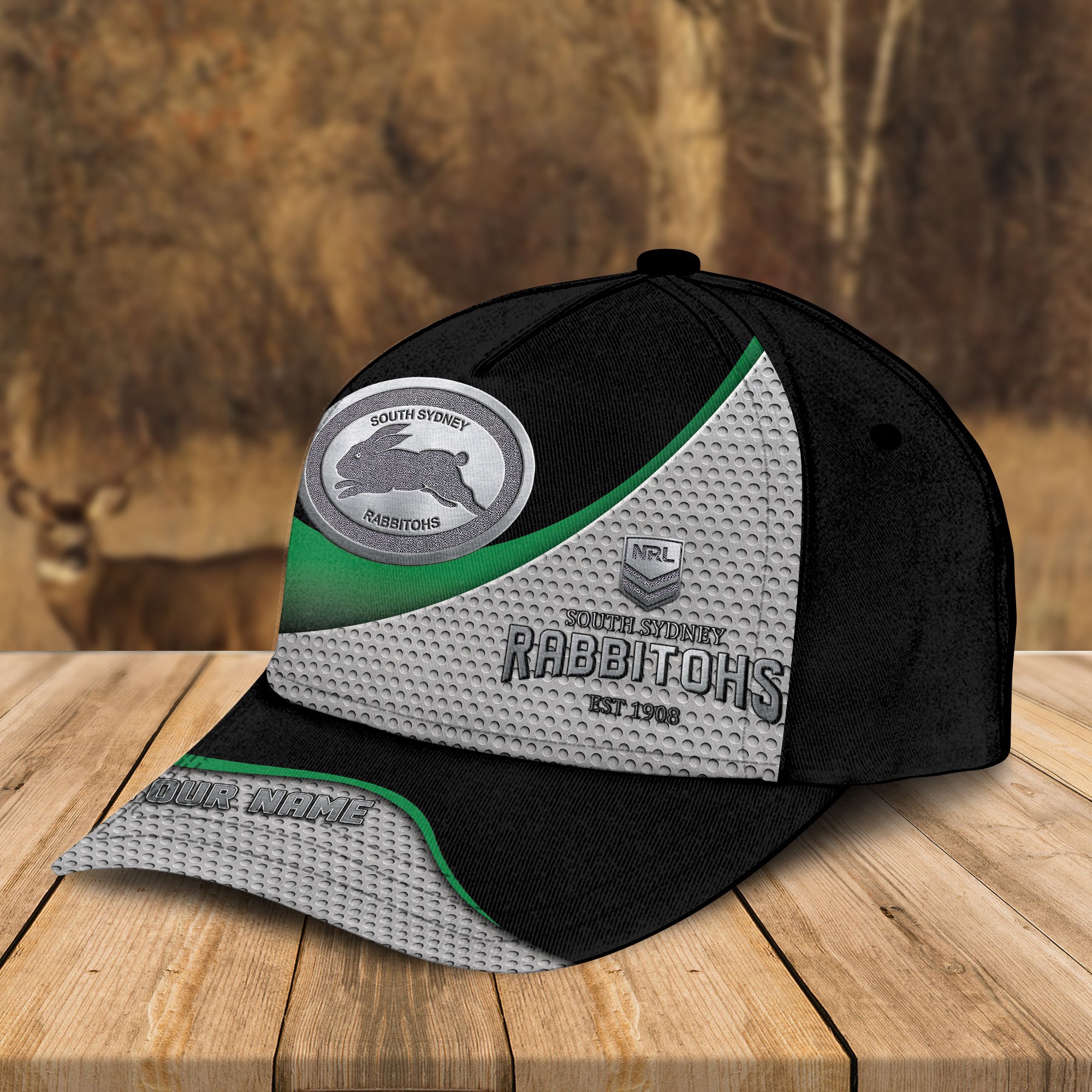 Adeenyc South Sydney Rabbitohs NRL Personalized Classic Cap Best Gift For Fans