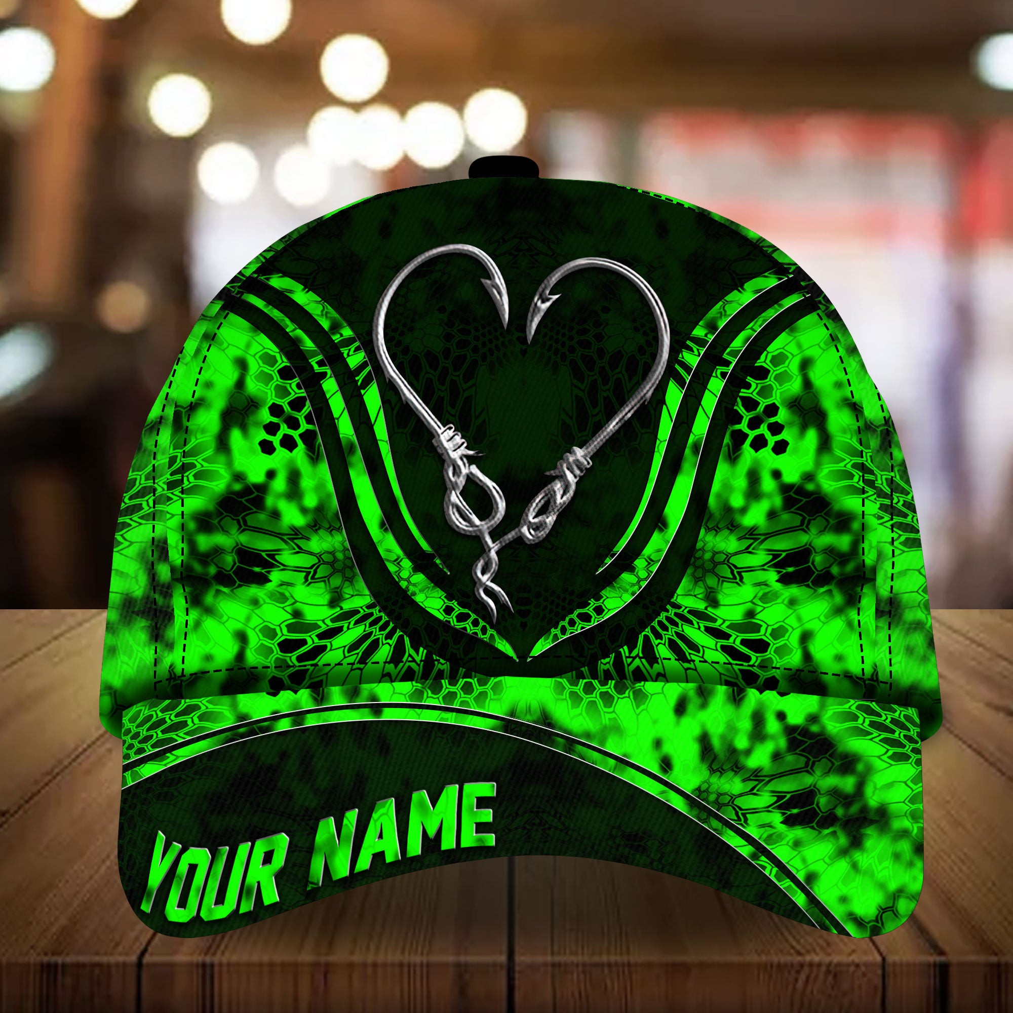 Adeenyc - Special Limited Fishing Hook Cap For Fishing Lover Multicolored Personalized Name Custom Name Trucker Hats Custom Hats Gifts For Men & Women