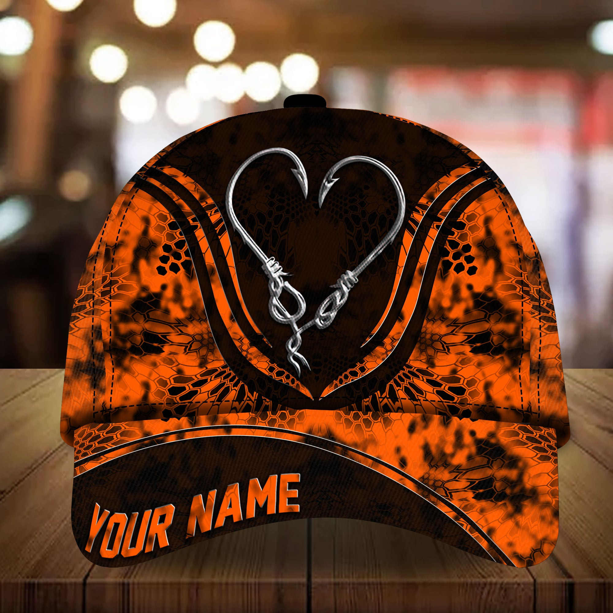 Adeenyc - Special Limited Fishing Hook Cap For Fishing Lover Multicolored Personalized Name Custom Name Trucker Hats Custom Hats Gifts For Men & Women