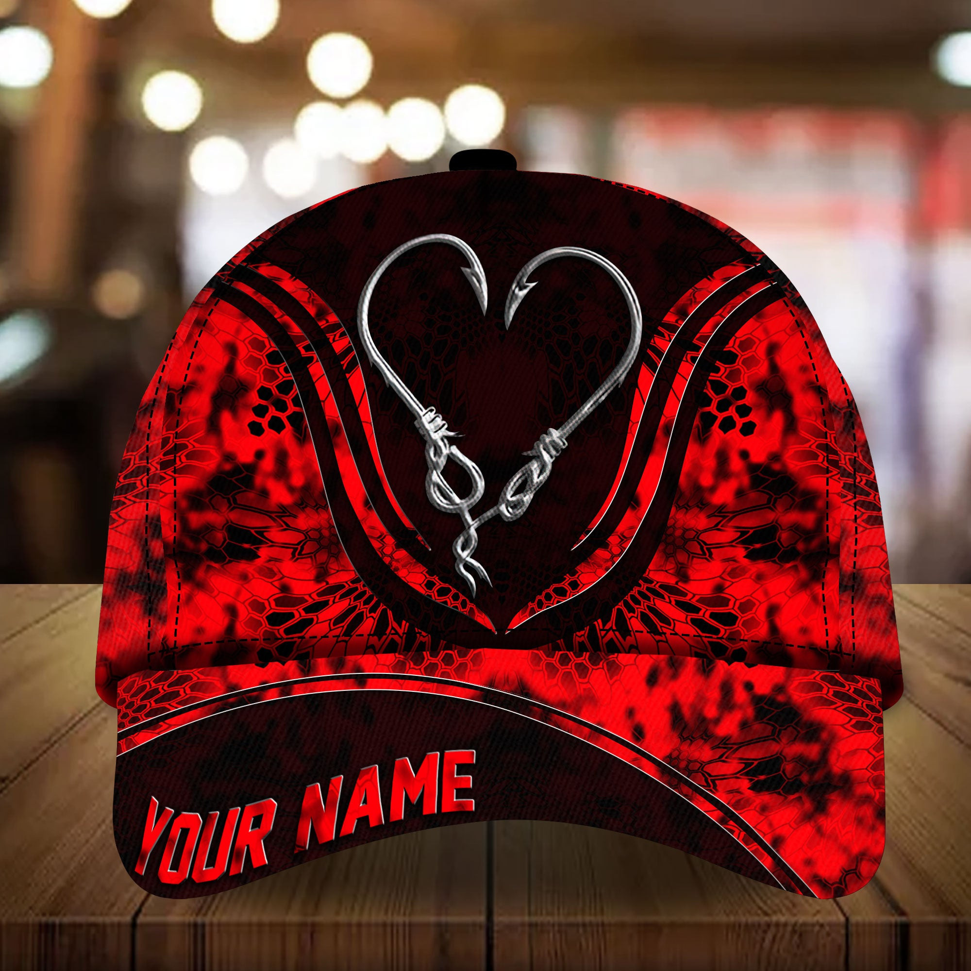 Adeenyc - Special Limited Fishing Hook Cap For Fishing Lover Multicolored Personalized Name Custom Name Trucker Hats Custom Hats Gifts For Men & Women