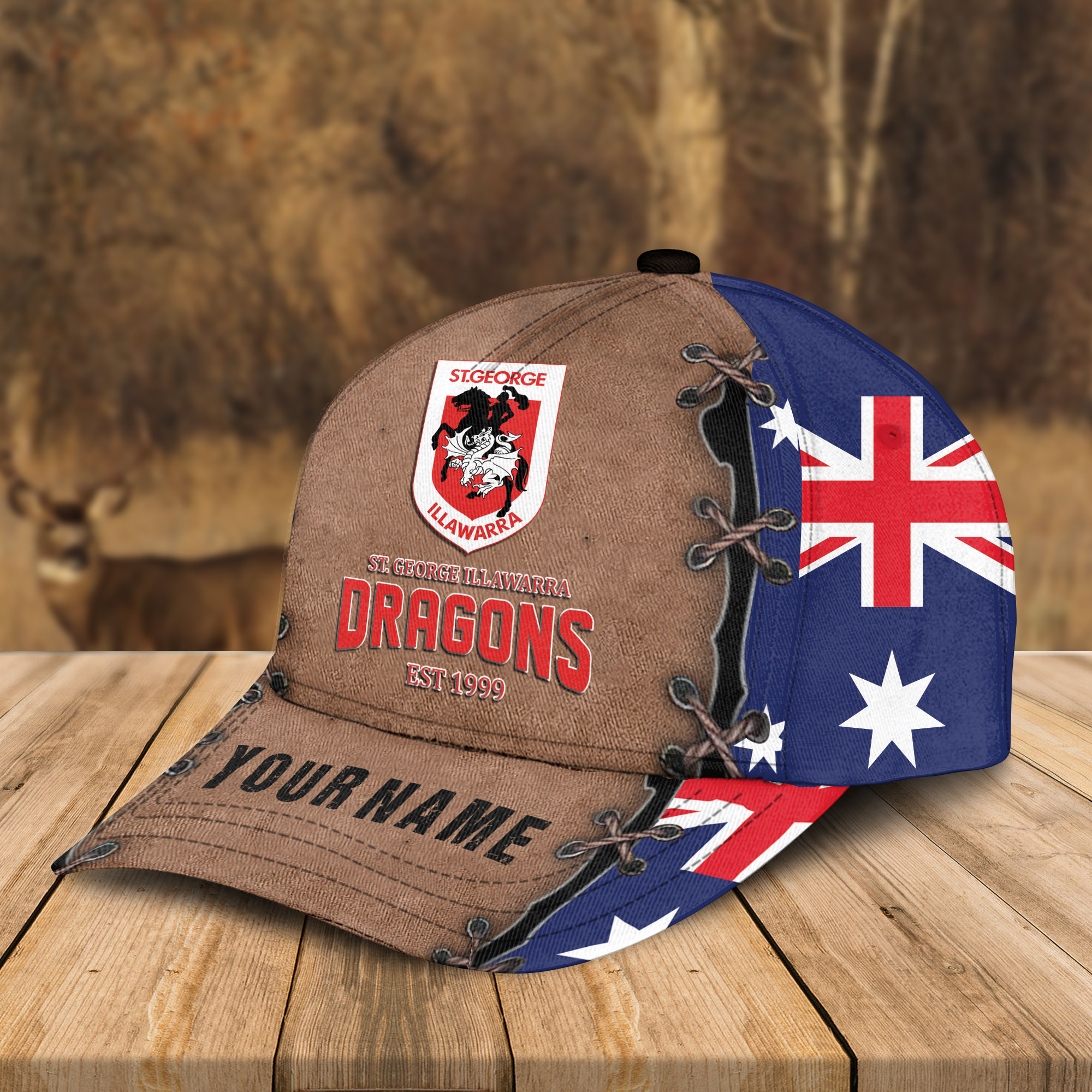 Adeenyc St. George Illawarra Dragons NRL Personalized Classic Cap Best Gift For Fans